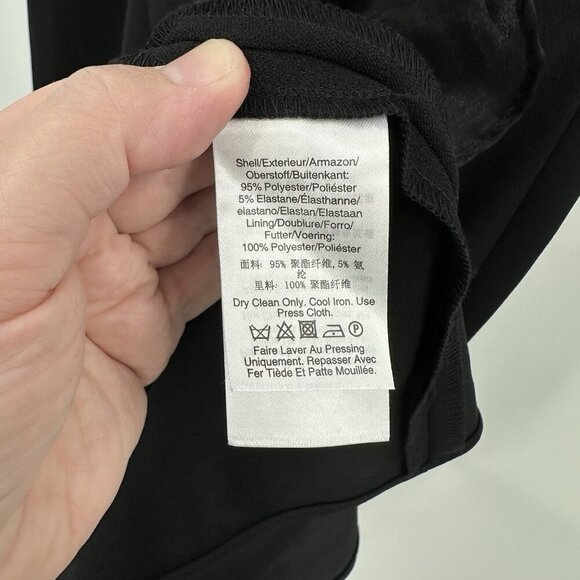 NEW DKNY maxi dress ruffle sleeveless party formal cocktail evening black 4 - Picture 13 of 14